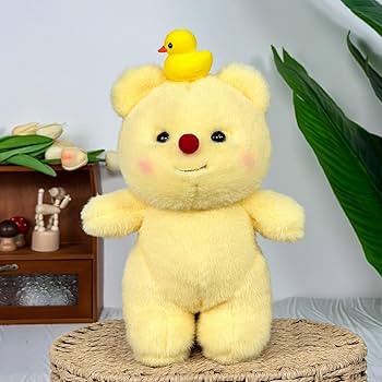 Amazon.co.jp: Kezvmhy 黄色いクマのぬいぐるみ,黄色いクマの